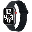 BinGeLi コンパチブル アップルウォッチ バンド シリコン 磁吸引式ループ 自由調整 Apple Watch バンド 38mm 40mm 41mm 42m...