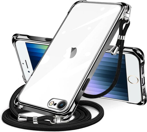 iPhone SE 第3/2世代 7 8 用 ケース クリア ショルダー iphonese 7 8 用 スマホケース アイフォン7 8 se2 se3 カバー 肩掛け 斜めかけ 縄掛けケース 透明 TPU 薄型 軽量 耐衝撃 紐付き 斜めがけ 織りストラップ付き ネックストラップ ショルダー ケース 縦/横 2WAY 長さ調整 iPhone SE 第3/2世代 7 8 用 ケース クリア ショルダー iphonese 7 8 用 スマホケース アイフォン7 8 se2 se3 カバー 肩掛け 斜めかけ 縄掛けケース 透明 TPU 薄型 軽量 耐衝撃 紐付き 斜めがけ 織りストラップ付き ネックストラップ ショルダー ケース 縦/横 2WAY 長さ調整