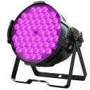 BETOPPER ディスコライト LPC007 54x3W RGB LED 舞台照明 6色変換ステージライト ステージ照明 DMX512 3/7CH パーティライト スポットライト DJ disco light クラブライト専門設備 高輝度 音声連動 舞台/演出/結婚式/パーティー/カラオケ/クラブ/バー用 (LPC007)