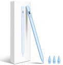 【HATOKU・10分高速充電】タッチペン ipad用 ペンシル アップルペンシル あいぱっと ペン 極細 スタイラスペン 自動接続/傾き感知/パームリジェクション機能 耐摩 2018年以降ipad対応 ブルー