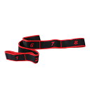 Tiuimk Elastiband レジスタンスループバンド 8 ジム ヨガ エクササイズ ストレッチ レディース エクササイズ 90cm 15kg (レッド、90x4cm)(4)