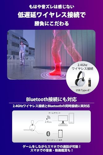 ソニー ゲーミングヘッドセット INZONE H9: WH-G900N: ワイヤレス / Bluetooth / ノイキャン搭載 / 立体音響 / 低遅延 / 長時間使用しても疲れづらい / ブームマイク付き / Perfect for PlayStation5 PS5 ブラック