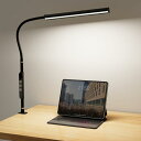 Jplednas デスクライト LED 【クランプ式・4色温度・5段階調光・計時&記憶機能・回転可能】 電気スタンド卓上 目に優しい 高演色Ra93 タッチコントロール 簡単操作 机用 子供 勉強 仕事 作業ライト【寝室用ライト 台灯 】ブラック
