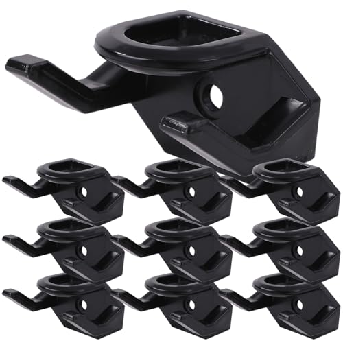 ルボナリエ 帽子掛け 帽子 ハンガー キャップハンガー 壁掛け フック 壁掛け式 帽子収納 キャップラック 10個 (ブラック)