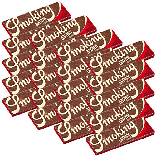 smoking スモーキングブラウン 手巻き用シングルペーパー 60枚入り 5.10.20個セット (20個セット)