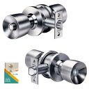GOAL(ゴール) ドアノブ 浴室錠 ユニロック 円筒錠 トイレ 風呂 ULW-4E バックセット70mm 扉厚27〜37mm 手順書付き
