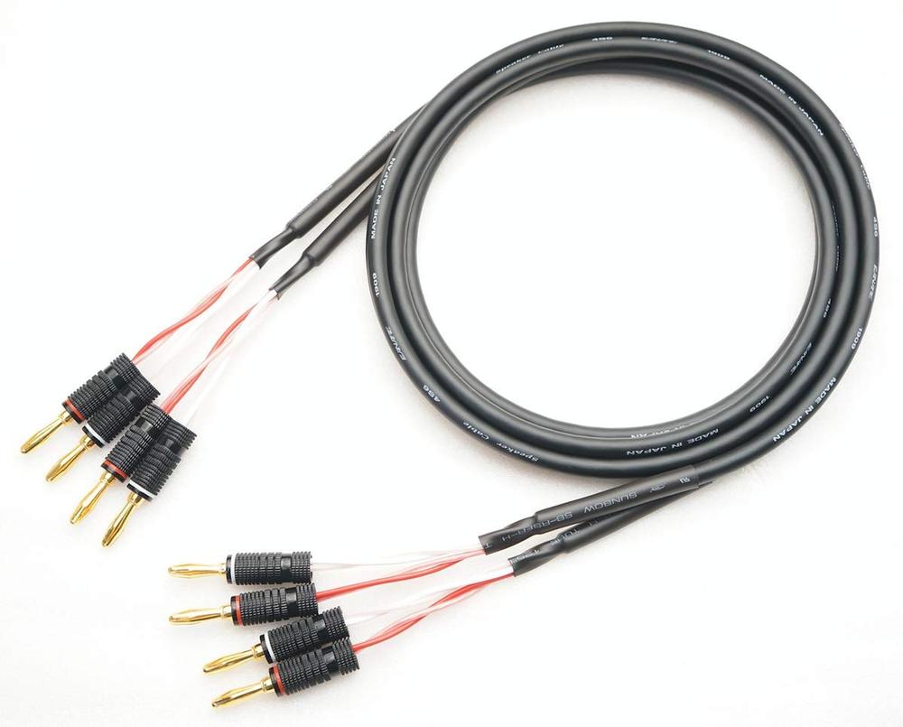 Audio Cables - CANARE カナレ 4S6G 無酸素銅線 バナナプラグ付 スピーカーケーブル 2本セット 3m