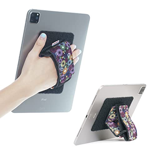 TFY フローラルパッド入りハンドストラップ固定テープ 粘着パッチ - DIY 取り外し可能なホルダー スマートフォン タブレット用 iPad Pro 12.9インチ/Mini 6 / Air 5 / iPad 第9世代/Galaxy/Fireなどに・パッケージには、パッド入りハンドストラップと面ファスナーテープパッチが含まれます。・5~12.9インチのスマートフォン、タブレット、電子書籍リーダーでの使用に適しています。 (iPhone 14 Pro Max/Galaxy S23/iPad Pro 12.9インチ/Pro 11インチ/Mini 6/Air 5/iPad 第10世代/Galaxy Tab/MatePad/Kindle Fire HD 8 Plus/Fire HD 10/Fire HDX 7/HDX 9/Paperwhite/Oasis/Koboなどに)。・360°完全に回転し、タブレットの位置決めが簡単です。・パッド入りのハンドストラップは、タブレットケーススタンドとしても機能し、快適な視界とタイピングをします。・人間工学に基づいて設計されており、どんな手のサイズにも快適にフィットします。 ハンドストラップは取り外しが簡単ですが、ケースにしっかりと取り付けることができます。ブランド: TFYメーカー: TFY型番: TFY-2VELCROSTRAP