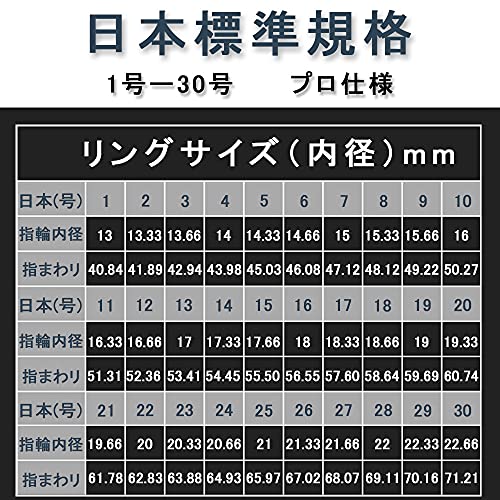 Chack0605のリングゲージ （1号-30号/日本標準規格） リングゲージバンド 指輪サイズ プロ仕様指輪 サイズゲージ サイズゲージ （シルバー） 輪サイズ調整 プロ仕様 測定用 補修ツール ジュエリー用 工具 ハンドメイド サプライズ プレゼント｜アングル2