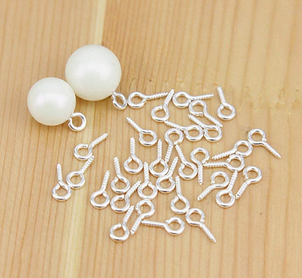 Chack0605の【BEAUTY PLAYER】ネジヒートン 7*15mm ゴールド*50個+シルバー*50個 uvレジン モールド 付属品 アクセサリー パーツ 金具 ハンドメイド 手芸 クラフト DIY｜アングル2
