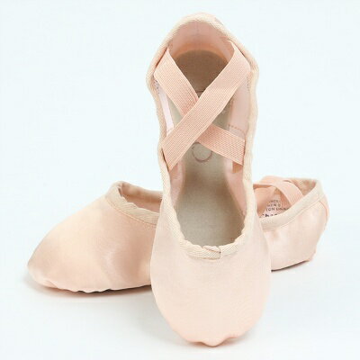 【チャコット 公式(chacott)】サテンバレエシューズ（クロスゴム付）【20〜21.5cm】のサムネイル