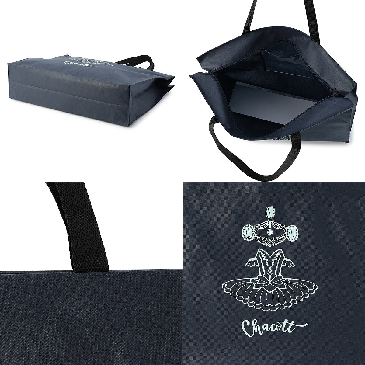 Chacott Online Shop 楽天市場店の【チャコット 公式(chacott)】ジュエルチュチュ不織布バッグM｜アングル3