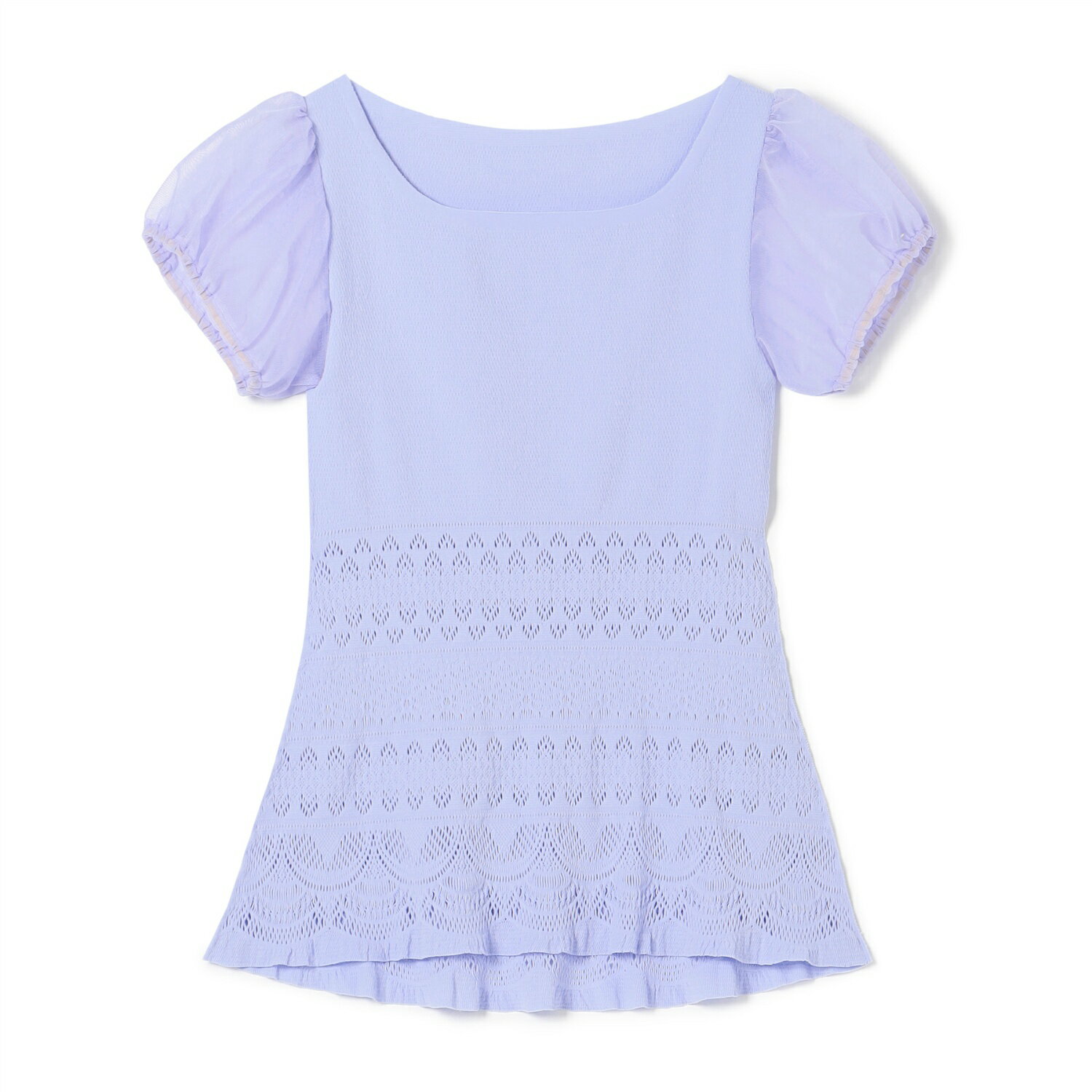 【チャコット 公式(chacott)】【ノーソーイングニット】チュールコンビニットTシャツのサムネイル