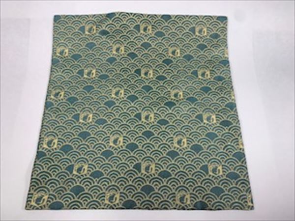 【茶道具/出帛紗】【名物裂】【紹巴】出帛紗　惺斎好　青海波鱗鶴