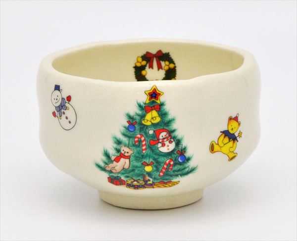 【クリスマス】小茶碗　クリスマスツリー　豊窯（化粧箱）