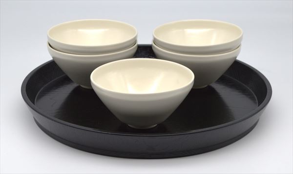 【茶道具/抹茶茶碗/matcha teabowl】各服点　大円盆　掻合　圓能斎好写（化粧箱）※茶碗別売