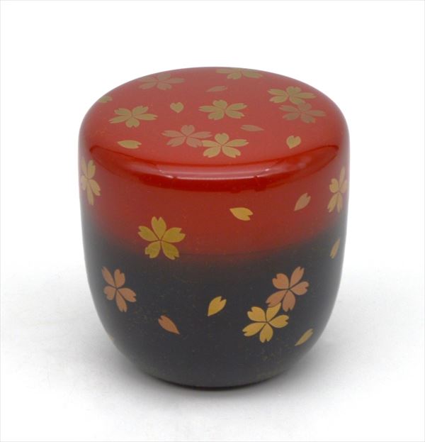 大棗　桜散蒔絵　中村宗悦作（桐箱）