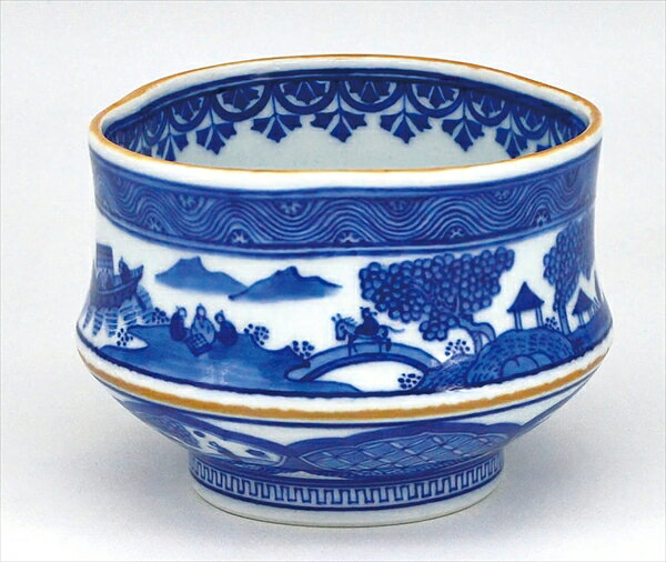 茶碗　祥瑞　州浜　景徳鎮　王懐英作　（桐箱）