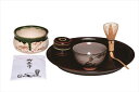 乱盆/Tea tray 溜(木製)尺一