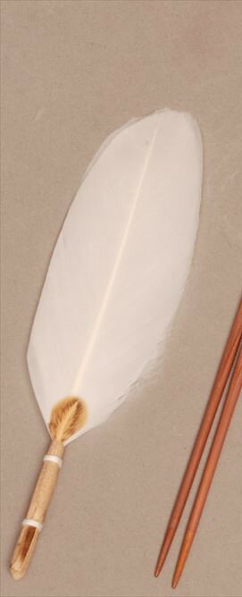 【茶道具/茶箱】小羽根　白