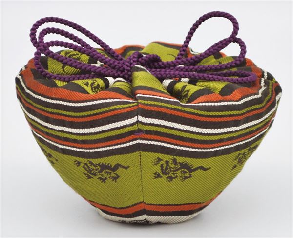 【茶道具/相伝/天目仕服】天目仕服　龍麒麟文錦