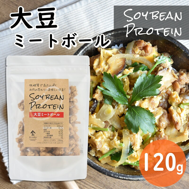 SOY BEAN PROTEIN 大豆ミートボール（120g）| ソイビーン シリアル 大豆ミート 大豆プロテイン 大豆イソフラボン ミートボール 低糖質 グルテンフリー ソイミート 大豆ミートダイエット 大豆のお肉 畑のお肉 代替肉 植物肉 ヴィーガン ベジタリアン ビーガン ダイエット