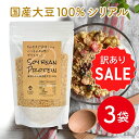 SOY BEAN PROTEIN 大豆のシリアル（200g×3袋）| ソイビーンシリアル 大豆ミート 大豆プロテイン 大豆イソフラボン 国産 ハンバーグ 無添加 ソイミート 大豆 ダイエット 大豆ミンチ ヴィーガン ベジタリアン 京都 宇治 ヤマサン