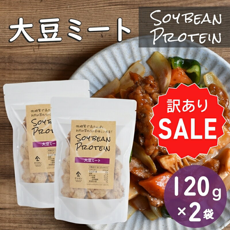 【売り切りセール・お得な2袋セット】SOY BEAN PROTEIN 大豆ミート 120g 2袋 | ソイビーン シリアル 大豆プロテイン 大豆イソフラボン フィレ ソイフィレ ソイヒレ 無添加 低糖質 グルテンフリ…