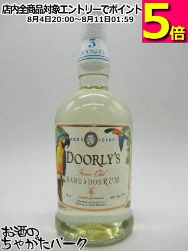 フォースクエア ドーリーズ 3年 バルバドス ラム 40度 700ml フォースクエア ドーリーズ 3年 バルバドス ラム 40度 700ml