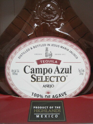 【マラソン期間中エントリーでポイント5倍!】カンポ アズール セレクト アネホ 40度 750ml ■カーサミーゴスと同じ生産者