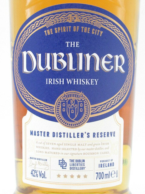 ザ ダブリナー マスター ディスティラーズ リザーブ アイリッシュウイスキー 42度 700ml