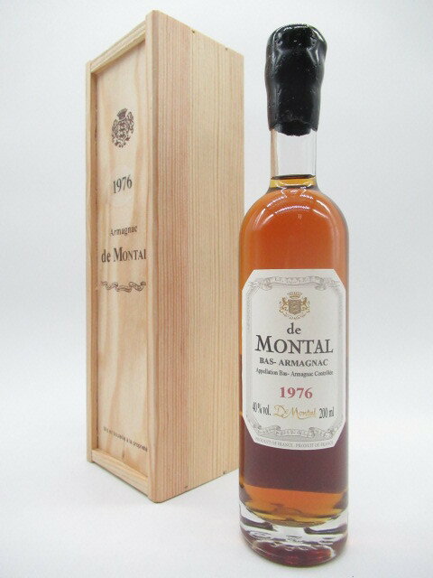 【ミニサイズ】 ド モンタル 1976 (木箱入り) 40度 200ml