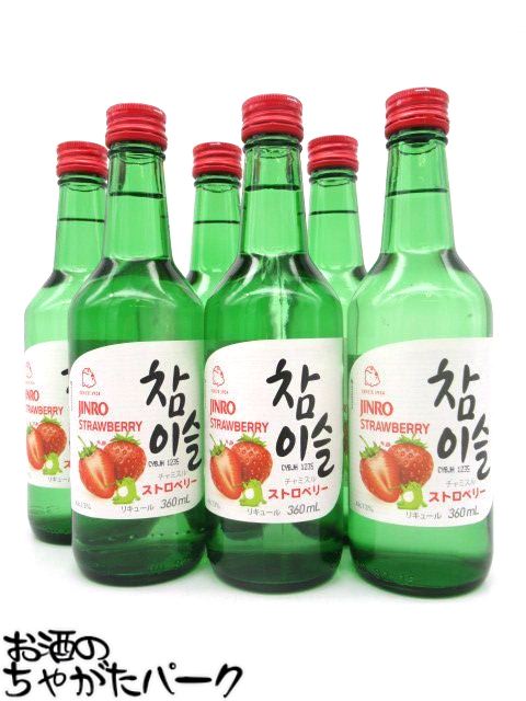 【ケース販売】 眞露 (真露) JINRO チャミスル ストロベリー 13度 360ml×1ケース (20本) ■同梱不可のサムネイル