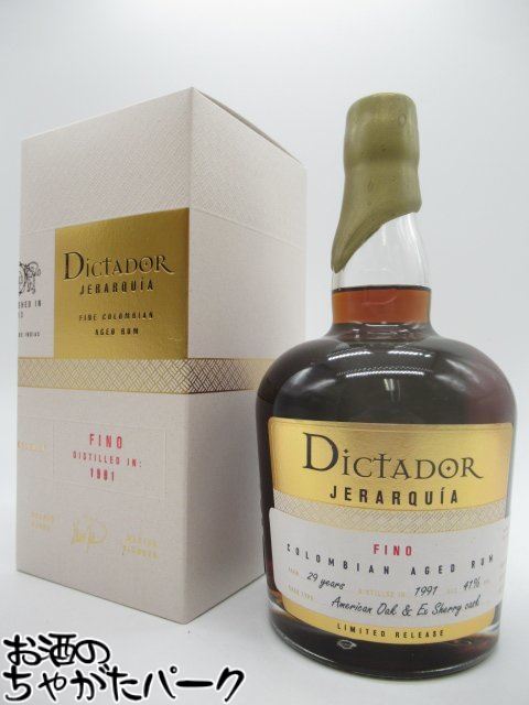 ディクタドール ヒエラルキア 29年 1991 アメリカンオーク&フィノカスク 41度 700ml