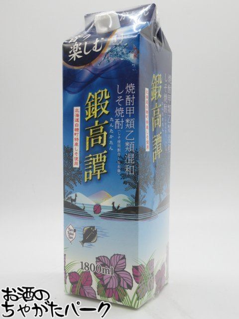 【ケース販売】 鍛高譚 (たんたかたん) 紫蘇焼酎 紙パック 20度 1800ml×6本セット