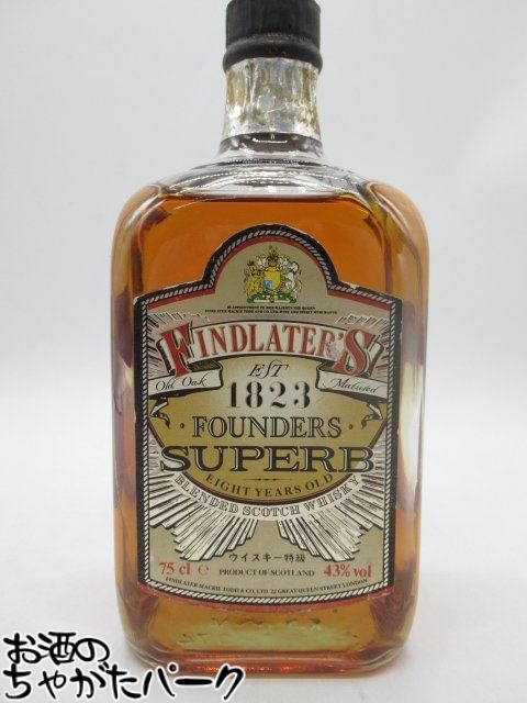 【古酒】 フィンドレイター ファウンダーズ スパーブ スクエアボトル 特級表示 正規品 センチュリートレーディング 43度 750ml 【LL-0502-64】