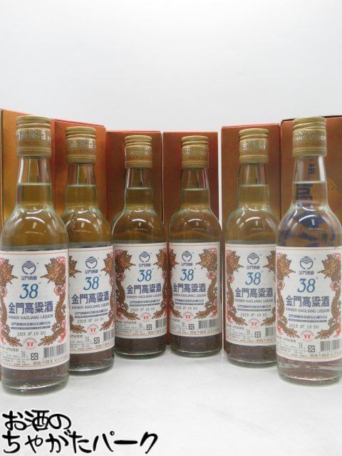 【6本セット】 台湾金門 高粱酒 (こうりゃんしゅ) 箱付き 38度 300ml×6本