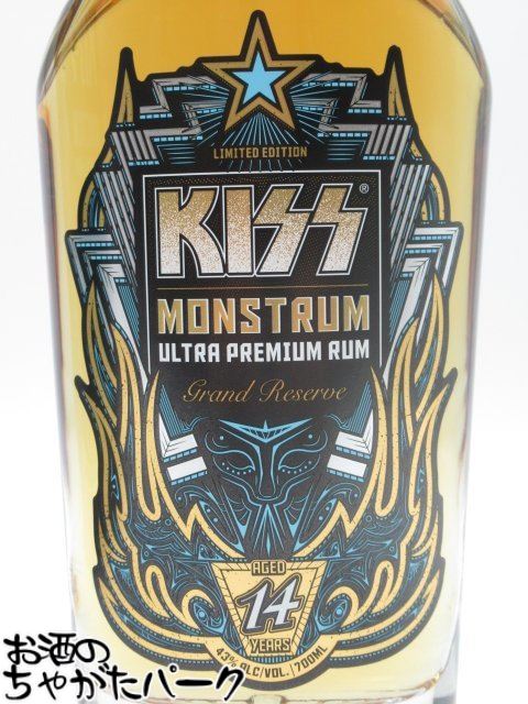 ブラックフライデー期間中エントリーでポイント10倍！キッス KISS モンストラム 14年 ウルトラ プレミアム ラム 正規品 43度 700ml