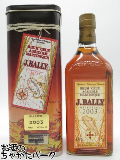 J.バリー ミレジム 2003 ラム 正規品 43度 700ml J.バリー ミレジム 2003 ラム 正規品 43度 700ml