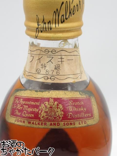お酒のちゃがたパーク　楽天市場店のブラックフライデー期間中エントリーでポイント10倍！【古酒】 ジョニーウォーカー 赤 レッドラベル 特級表示 (Y876) 正規品 三菱商事 43度 760ml [LL-0702-17]｜アングル2