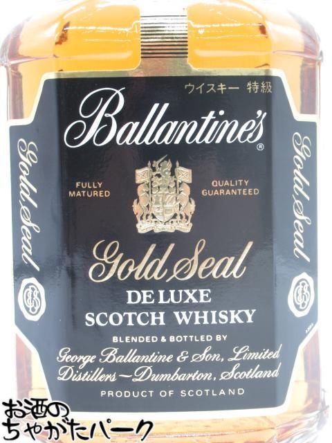 お酒のちゃがたパーク　楽天市場店のブラックフライデー期間中エントリーでポイント10倍！【古酒】 バランタイン ゴールドシール 特級表示 正規品 明治屋 43度 750ml [LL-0905-44-2]｜アングル2