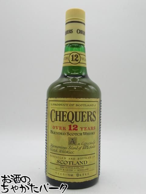 ブラックフライデー期間中エントリーでポイント10倍！【古酒】 チェッカーズ 12年 特級表示 (Y4946) 正規品 巴工業 43度 750ml [LL-1031-36]