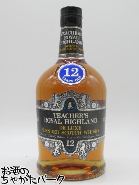 ブラックフライデー期間中エントリーでポイント10倍！【古酒】 ティーチャーズ ロイヤル ハイランド 12年 43度 750ml ■80年代と思われる [LL-1031-37]