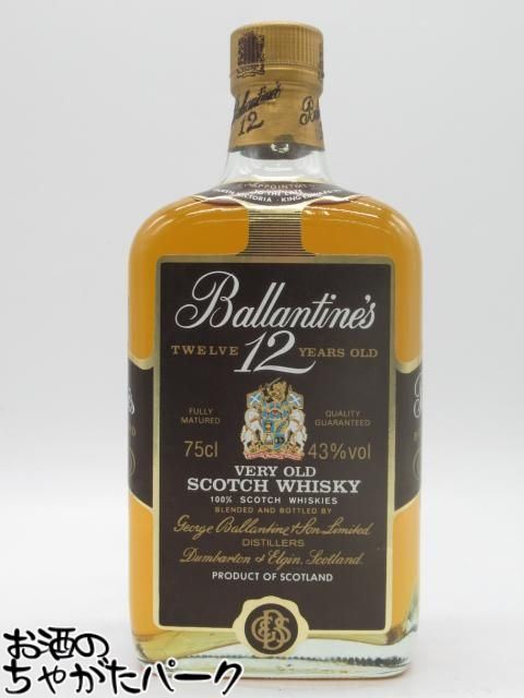 ブラックフライデー期間中エントリーでポイント10倍！【古酒】 バランタイン 12年 特級表示 並行品 クラウン商事 43度 750ml [LL-1031-47-2]