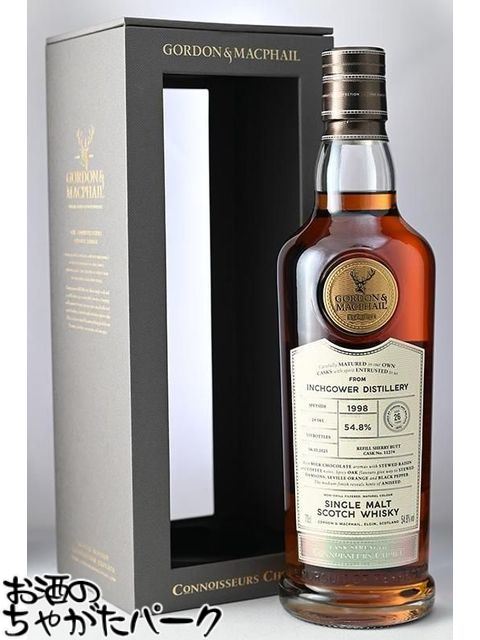 ブラックフライデー期間中エントリーでポイント10倍！インチガワー 26年 1998 カスクストレングス コニサーズチョイス (ゴードン＆マクファイル) 54.8度 700ml