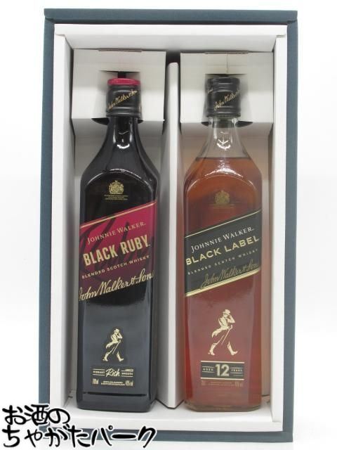 商品説明[ウイスキー]　＞ [スコッチ【ブレンデッド】]人気のジョニーウォーカーシリーズの2種類が揃ったギフトセットです。 ジョニーウォーカー ダブルブラック 40度 700ml 正規品 ジョニーウォーカー ブラックルビー 40度 700ml 正規品 飲み比べや、贈答品などにおすすめのギフトセットとなっています。 　