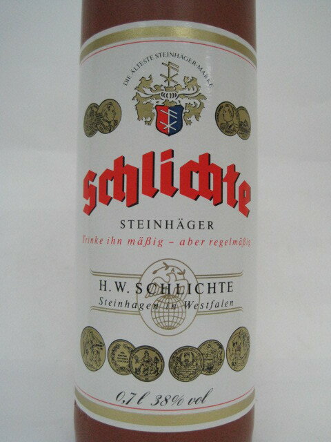 シュリヒテ シュタインヘイガー ジン 陶器ボトル 38度 700ml