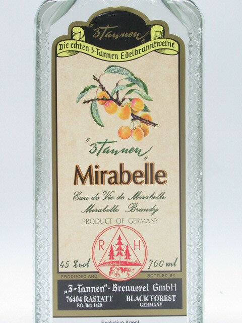 マラソン期間中エントリーでポイント10倍！3−タンネン ミラベル 45度 700ml