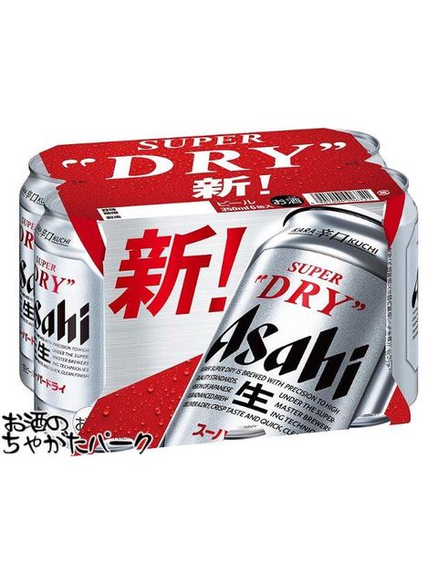 アサヒ スーパードライ 350ml×6缶パック