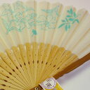 婦人用ラッキーチャーム扇子(ユリ)(綿 中国製 天然石付 ユリ ゆり ルチルクォーツ パワーストーン)【夏 女性 母の日 敬老の日ギフト プレゼント 贈り物】(...